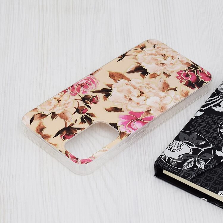 Дамски Калъф за Samsung A15, GKK Elegant Flower Case, Бежов (3)