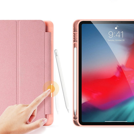 Калъф с Pen Поставка за iPad 11th 2025 A16/ 10th 2022, Dux Ducis Domo Case, Розов (5)