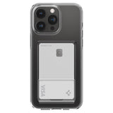 Калъф с Джоб за Карти за iPhone 15 Pro, Spigen Crystal Slot Case, Прозрачен (2)