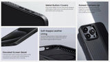 Magsafe Калъф за iPhone 15 Pro, Pitaka MagEZ Pro 4 Case, Черен (8)