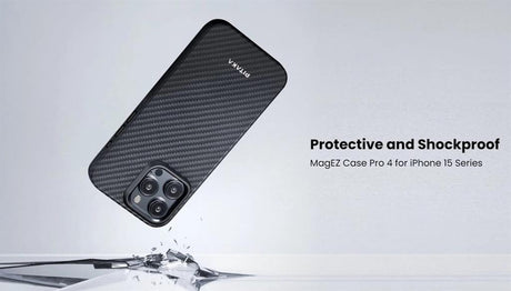 Magsafe Калъф за iPhone 15 Pro, Pitaka MagEZ Pro 4 Case, Черен (7)