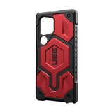 Противоударен Калъф за Samsung S24 Ultra, UAG Monarch Leather Case, Червен (2)
