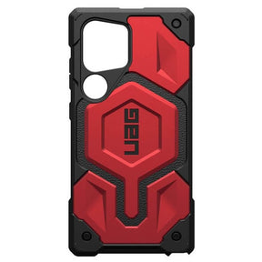 Противоударен Калъф за Samsung S24 Ultra, UAG Monarch Leather Case, Червен