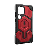 Противоударен Калъф за Samsung S24 Ultra, UAG Monarch Leather Case, Червен (3)