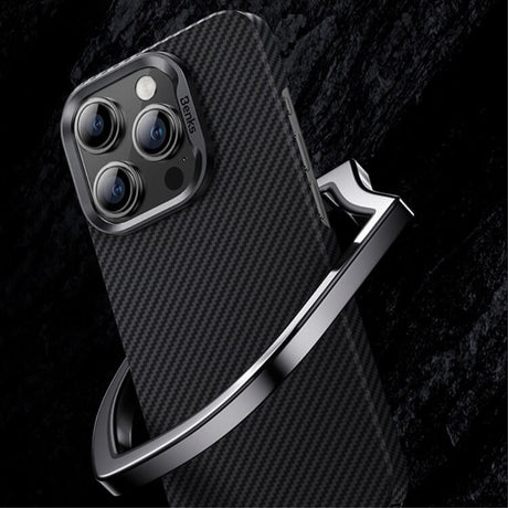 Тънък Кевларен Калъф за iPhone 15 Pro, Benks Ultra-Thin Case, Черен (3)