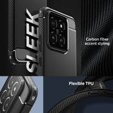 Противоударен Силиконов Калъф за Xiaomi 14, Spigen Rugged Armor Case, Черен (10)