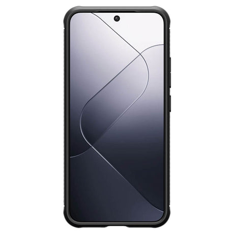 Противоударен Силиконов Калъф за Xiaomi 14, Spigen Rugged Armor Case, Черен (4)