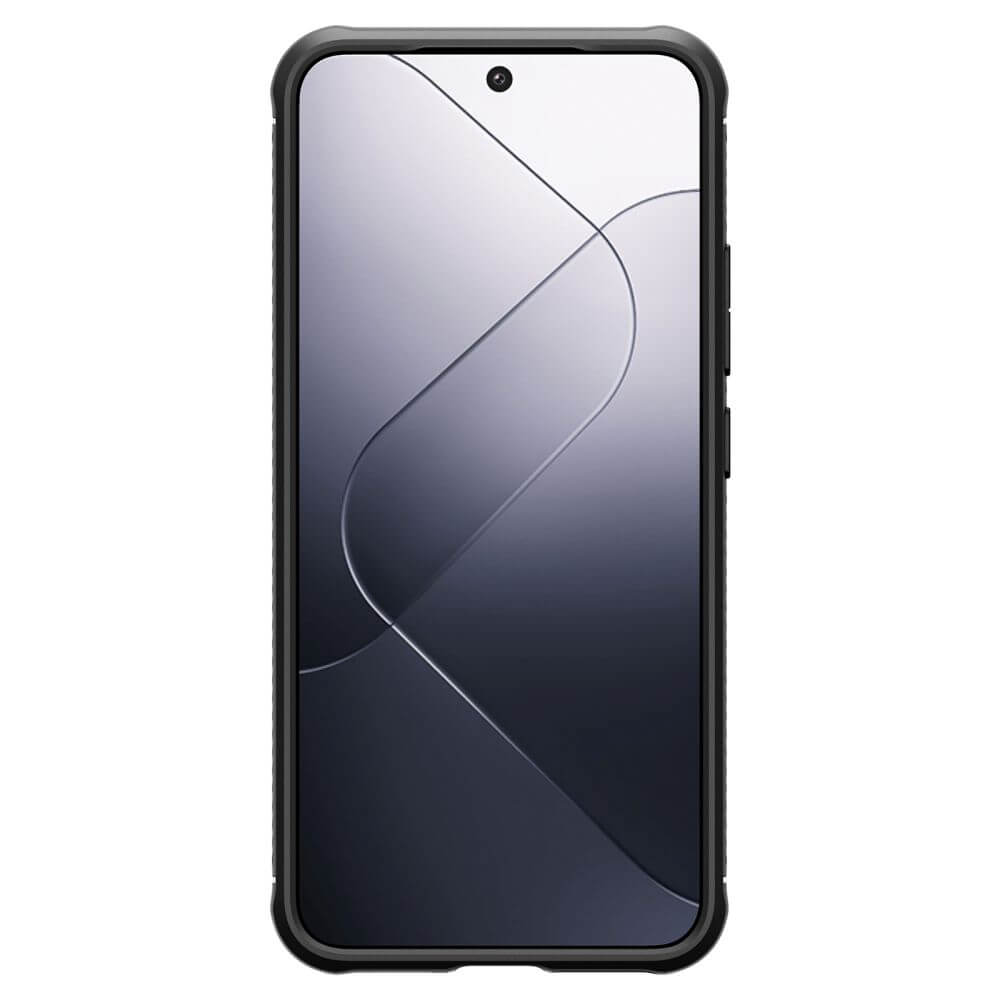 Противоударен Силиконов Калъф за Xiaomi 14, Spigen Rugged Armor Case, Черен (4)