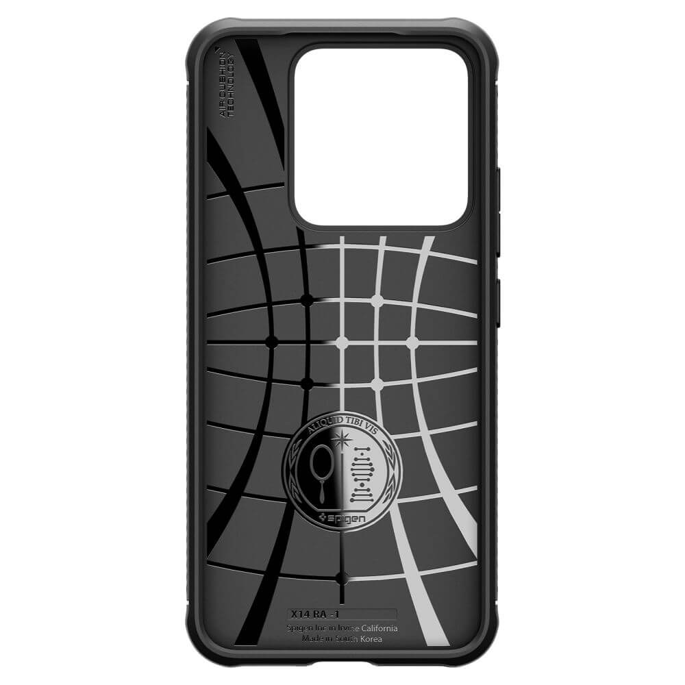Противоударен Силиконов Калъф за Xiaomi 14, Spigen Rugged Armor Case, Черен (3)