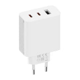 Оригинално Зарядно с Кабел, Xiaomi 220v-67W 2 x USB-C/ USB-A GaN BHR7493EU, Бял