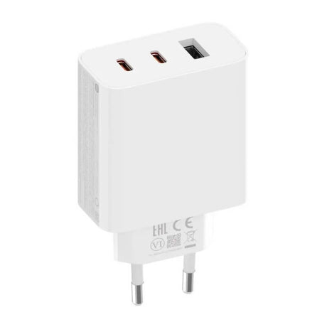 Оригинално Зарядно с Кабел, Xiaomi 220v-67W 2 x USB-C/ USB-A GaN BHR7493EU, Бял