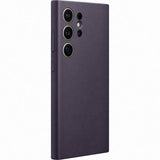 Оригинален Кожен Калъф за Samsung S24 Ultra, Vegan Leather Cover Case GP-FPS928HCAVW Тъмно Лилав (2)