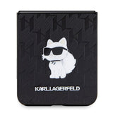 Калъф за Samsung Z Flip 5, Karl Lagerfeld Saffiano Mono Choupette PIN Case, Черен (5)
