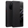 Активен Кожен Калъф за Huawei Mate 40 Pro, Qialino Smart Book Rel Case, Черен