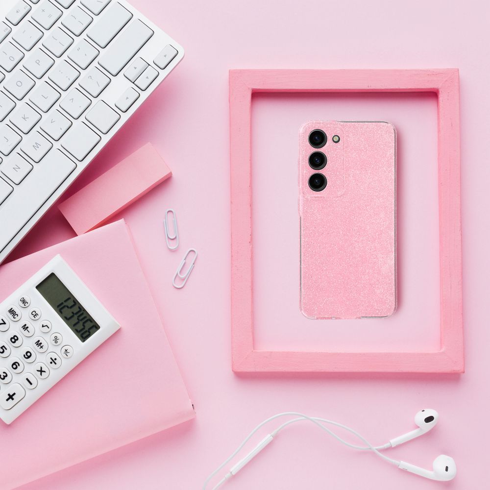 Блестящ Калъф за Samsung A15, Forcell 2mm Blink Case, Розов (2)