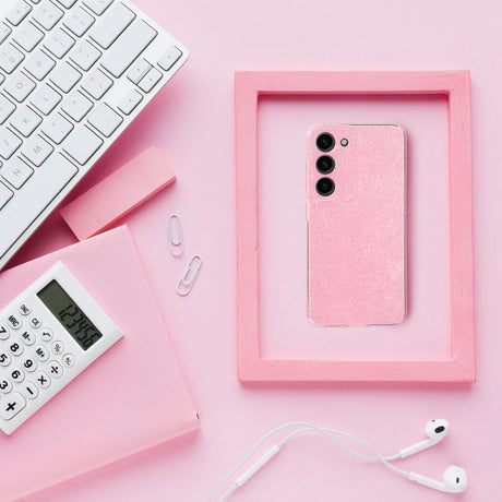 Блестящ Калъф за Samsung A15, Forcell 2mm Blink Case, Розов (2)