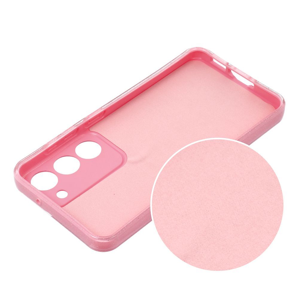 Блестящ Калъф за Samsung A15, Forcell 2mm Blink Case, Розов (4)