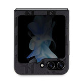 Калъф за Samsung Z Flip 5, Karl Lagerfeld Saffiano Mono Choupette PIN Case, Черен (3)