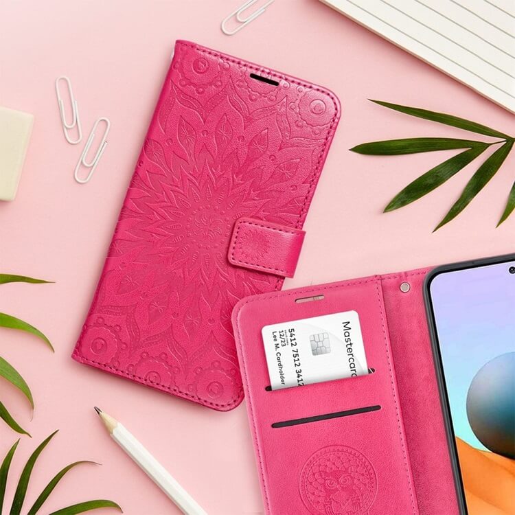 Кожен Калъф за Samsung A25, Forcell Mezzo Book Case, Червен (7)