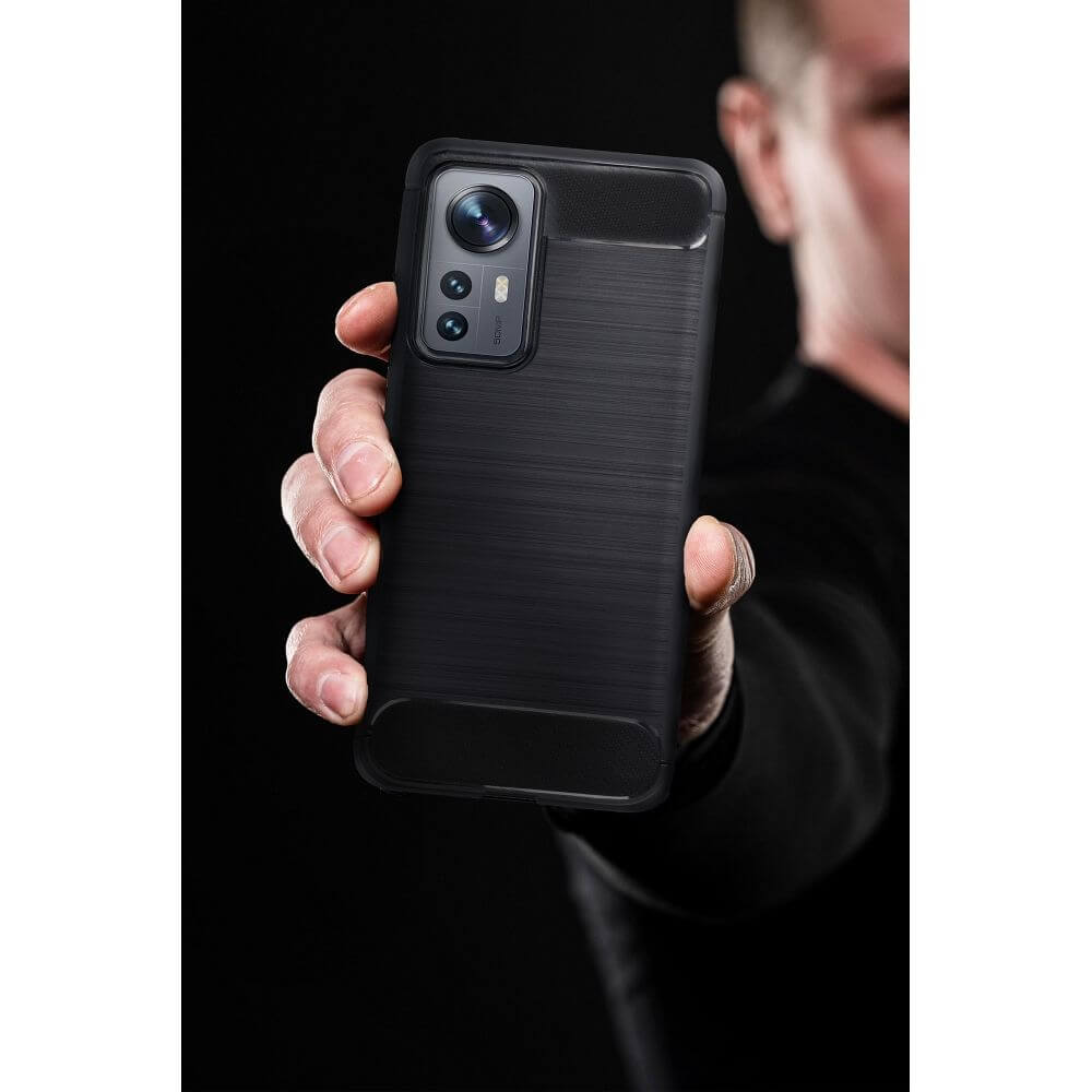Противоударен Калъф за Honor 90 Lite, Tech-Protect Premium Carbon Case, Черен (6)