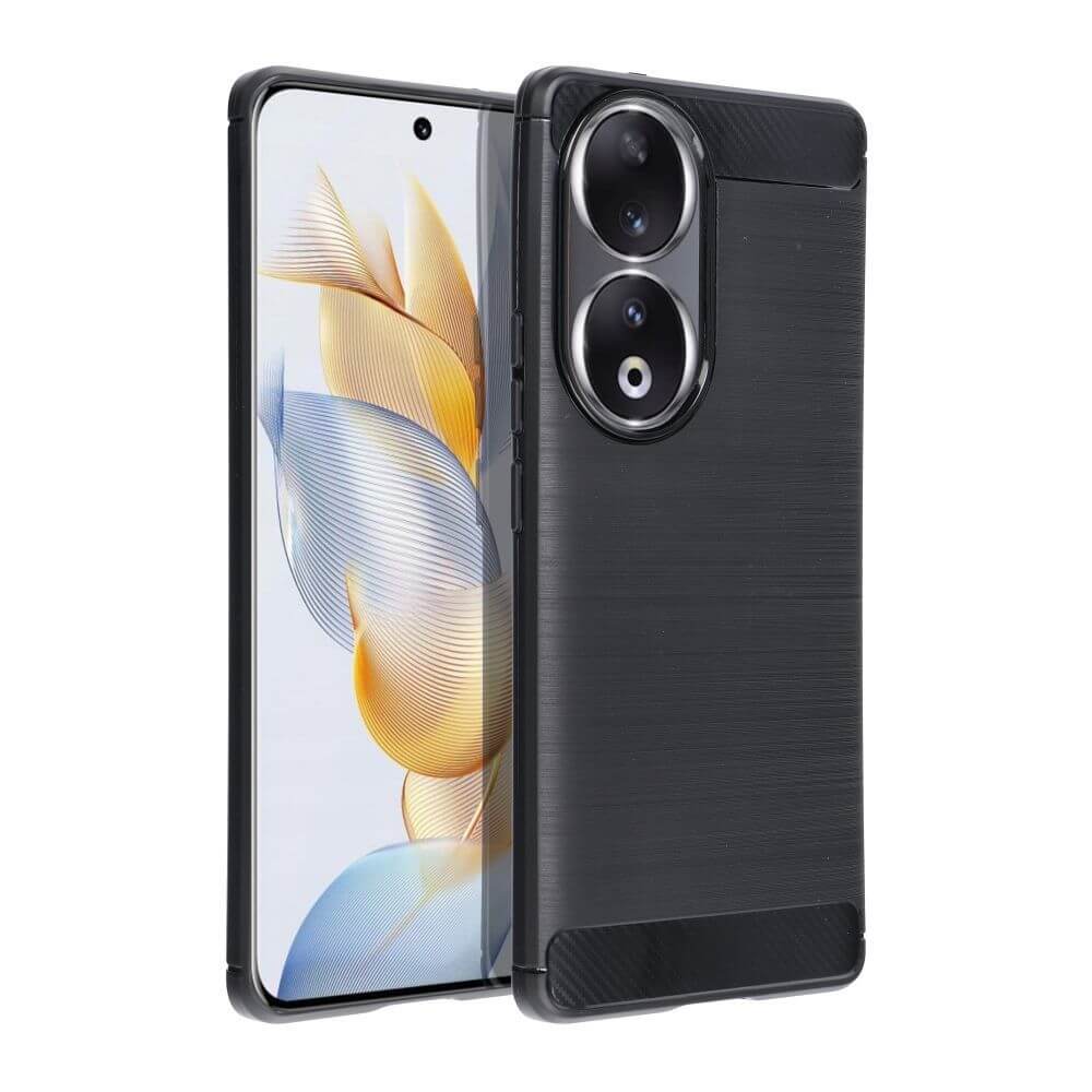 Противоударен Калъф за Honor 90, Tech-Protect Premium Carbon Case, Черен