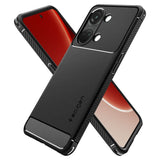 Противоударен Силиконов Калъф за Oneplus Nord 3, Spigen Rugged Armor Case, Черен (6)