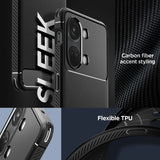 Противоударен Силиконов Калъф за Oneplus Nord 3, Spigen Rugged Armor Case, Черен (8)