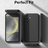 Magsafe Калъф за Samsung S24, Ringke Silicone Magnetic Case, Черен (2)