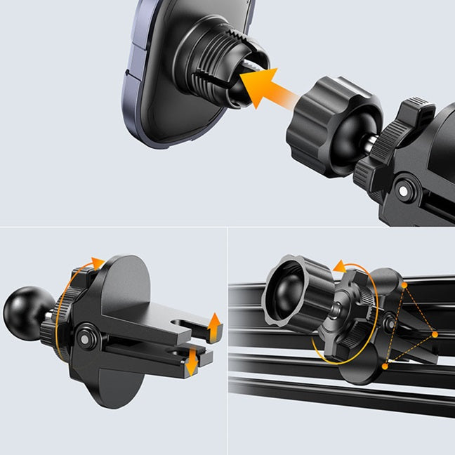 Магнитна Стойка за Кола, Joyroom Air Vent Holder, Черен (5)