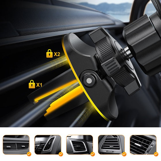 Магнитна Стойка за Кола, Joyroom Air Vent Holder, Черен (6)