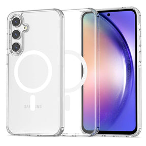 Magsafe Калъф за Samsung A35, Tech-Protect Hybrid FlexAir Clear Case, Прозрачен