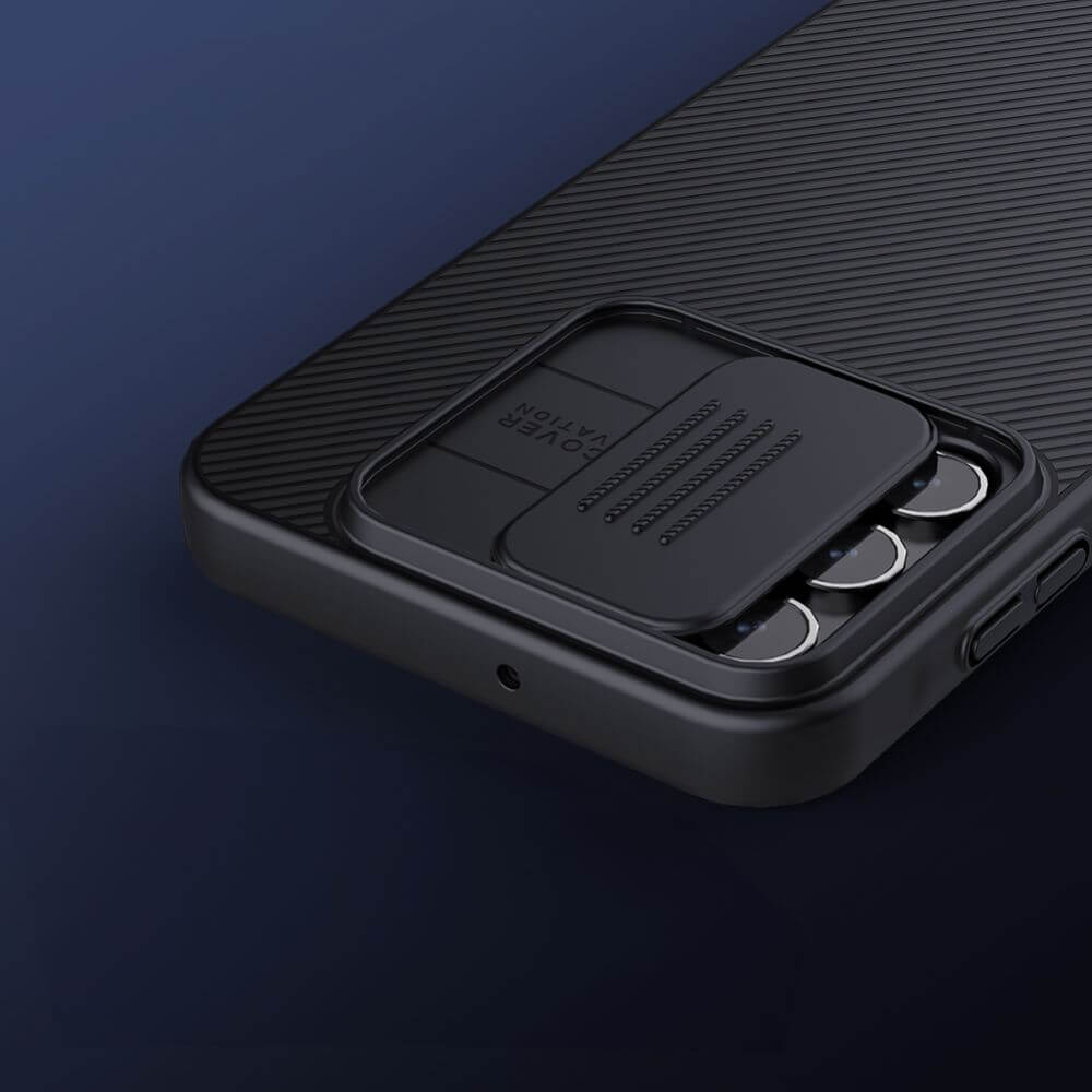 Калъф с Плъзгач за Камера за Samsung A55, Nillkin CamShield Case, Черен (7)