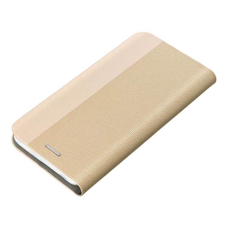 Луксозен Калъф за Samsung S24 Ultra, Sensitive Book Case, Златист (3)