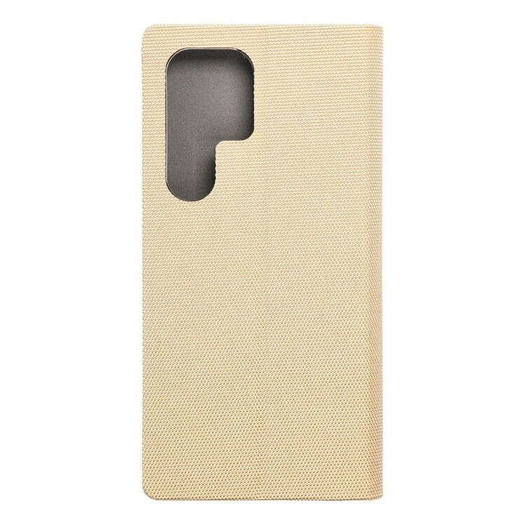 Луксозен Калъф за Samsung S24 Ultra, Sensitive Book Case, Златист (2)