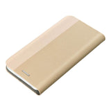 Луксозен Калъф за Samsung S24, Sensitive Book Case, Златист (3)