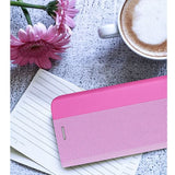 Луксозен Калъф за Samsung S24, Sensitive Book Case, Розов (4)