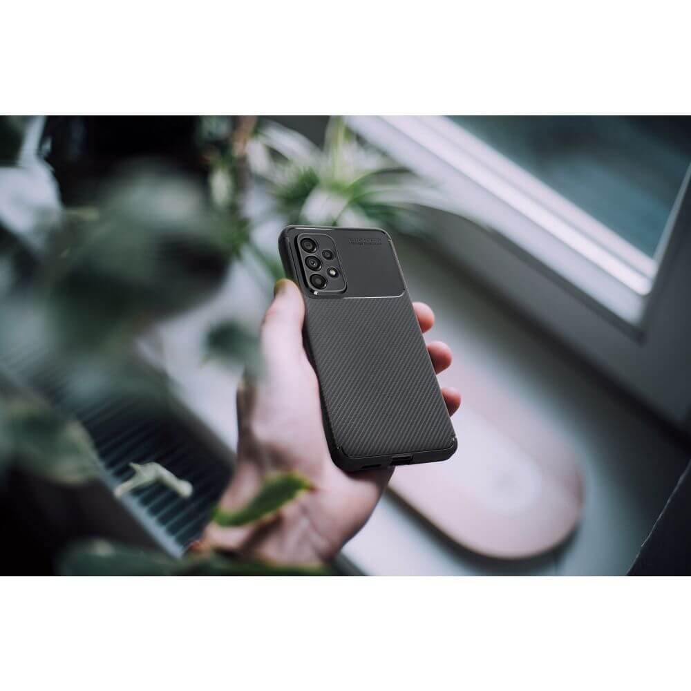 Силиконов Калъф за Samsung S24 Ultra, New Carbon Case, Черен (6)