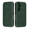 Кожен Калъф за Samsung S24 Plus, Tech-Protect Techsuit Safe Book Case, Зелен