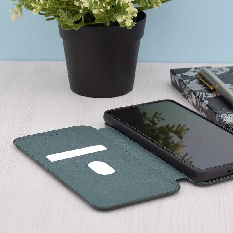 Кожен Калъф за Samsung S24 Plus, Tech-Protect Techsuit Safe Book Case, Зелен (3)
