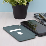 Кожен Калъф за Samsung S24 Plus, Tech-Protect Techsuit Safe Book Case, Зелен (3)