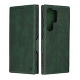 Кожен Калъф за Samsung S24 Ultra, Tech-Protect Techsuit Safe Book Case, Зелен