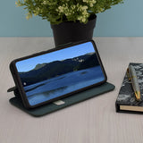 Кожен Калъф за Samsung S24 Ultra, Tech-Protect Techsuit Safe Book Case, Зелен (2)