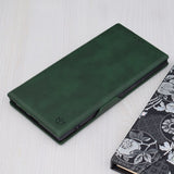 Кожен Калъф за Samsung S24 Ultra, Tech-Protect Techsuit Safe Book Case, Зелен (4)