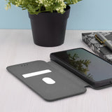 Кожен Калъф за Samsung S24 Ultra, Tech-Protect Techsuit Safe Book Case, Черен (3)