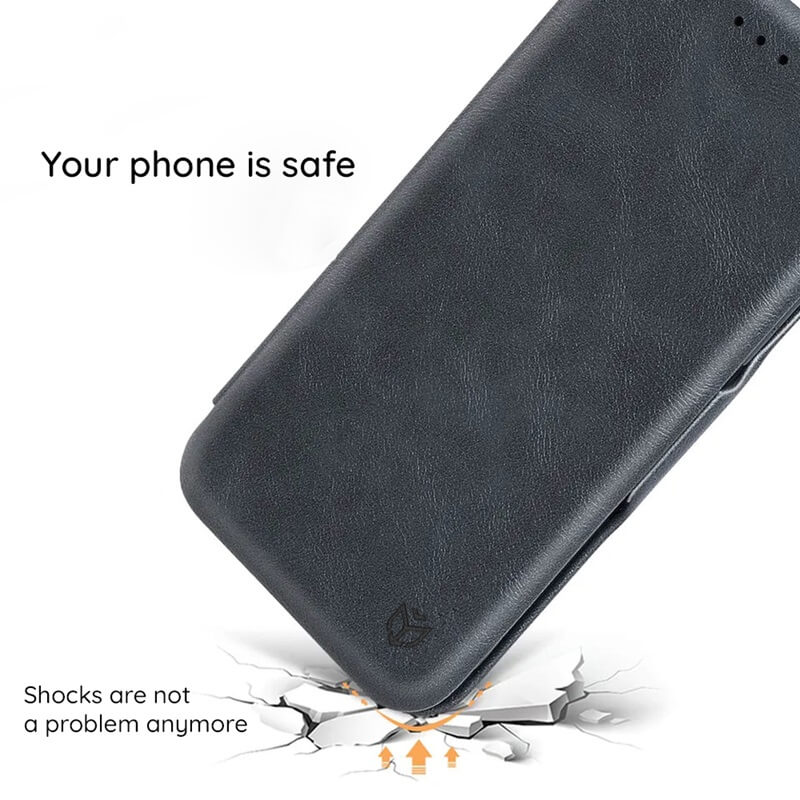 Кожен Калъф за Samsung S24, Tech-Protect Techsuit Safe Book Case, Зелен (7)