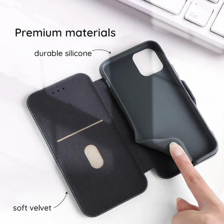 Кожен Калъф за Samsung S24, Tech-Protect Techsuit Safe Book Case, Зелен (6)