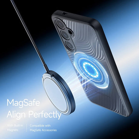 Magsafe Тънък Калъф за Samsung S24 Ultra, Dux Ducis Aimo Magsafe Case, Черен (5)