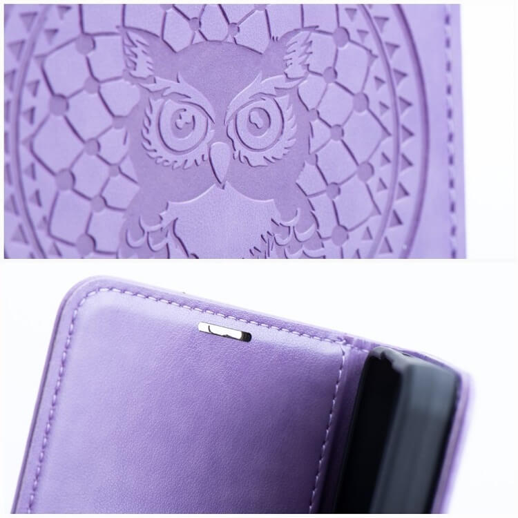 Кожен Калъф за Samsung S24 Plus, Forcell Mezzo Book Case, Лилав (6)