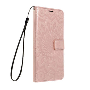 Кожен Калъф за Samsung S24, Forcell Mezzo Book Case, Златист