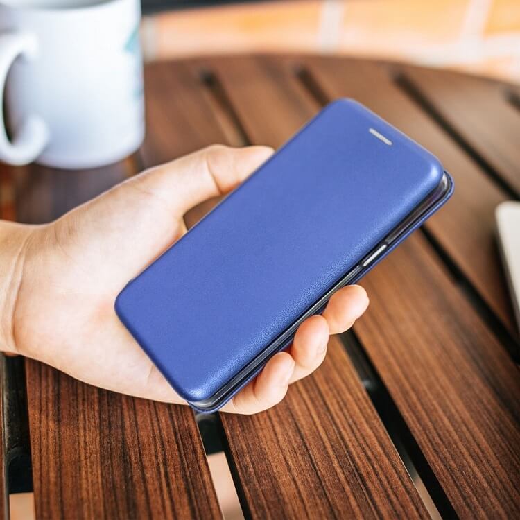 Кожен Калъф за Samsung S24, Forcell Elegance Book Case, Син (4)